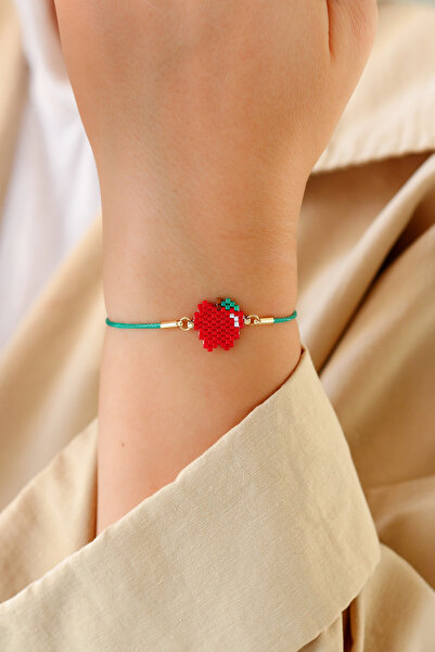 Kübüşün Atölyesi Fruit Bracelet Handmade Apple