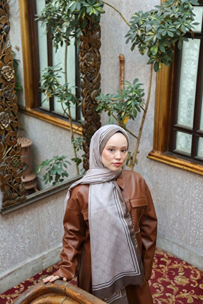 Hint İpek Monogram Şal MONOV04-26
