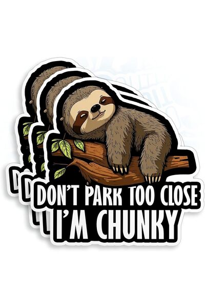 ALAYRA International (3 قطع) لا تركن سيارتك بالقرب مني كثيرًا، ملصق "أنا كسلا...