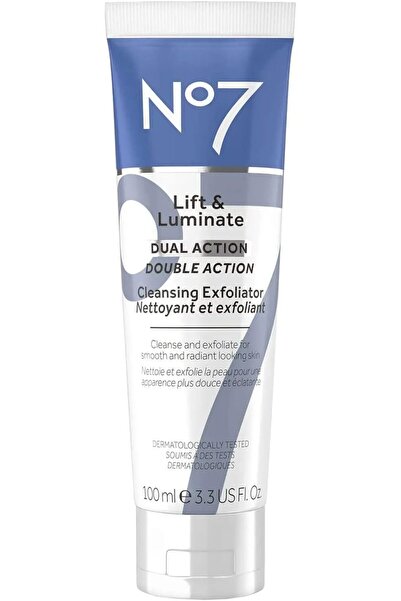 NO7 منظف ومقشر الوجه ليفت آند لومينيت ثنائي المفعول، 97.5 مل