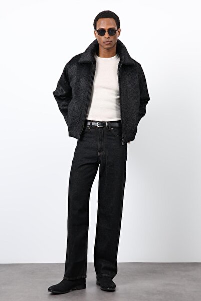 Antioch Black Soft Textured Men's Coat