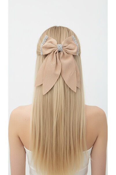 gigigiyim مشبك أوتوماتيكي بنمط فيونكة مرصعة بالأحجار اللامعة