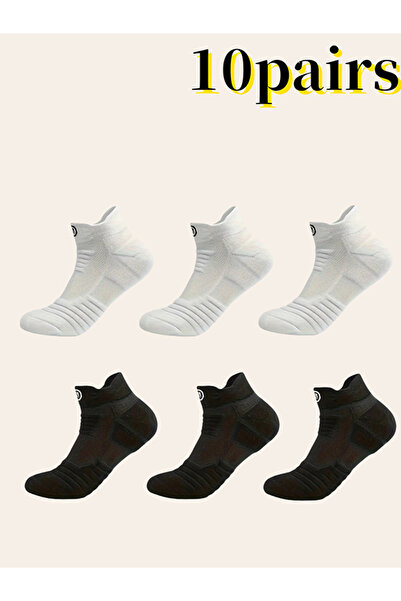 Take Two By Styli Pack of 10 - Multicolor Short Crew Socks