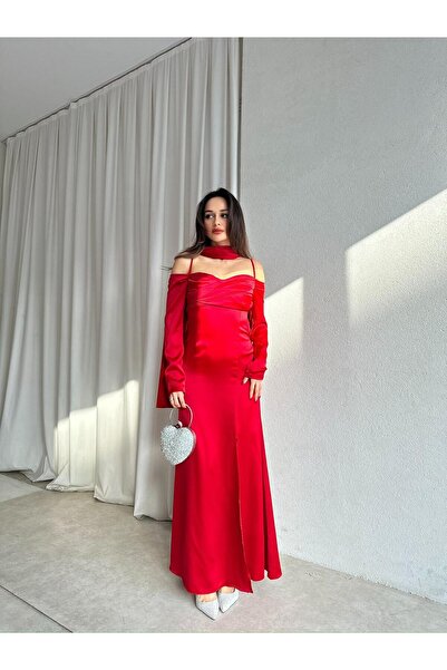 Mooi Butik Olivia Dress 8748 - Red