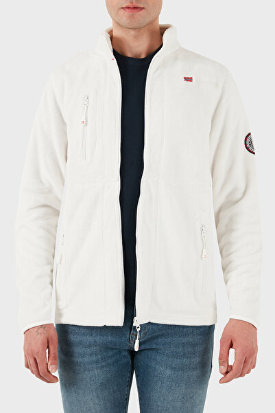 Norway Geographical Ανδρικό POLAR ΑΝΑΛΟΓΑ με απαλή υφή, ανθεκτικό στο κρύο με φερμουάρ εξωτερικού χώρου