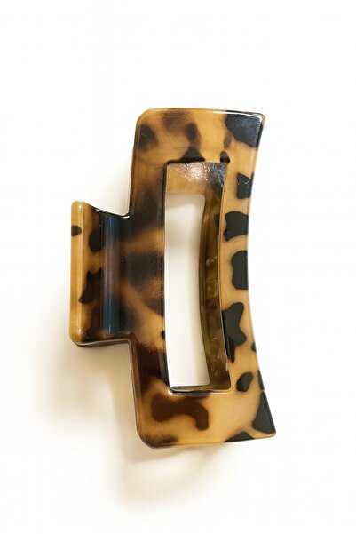 New Obsessions 8 cm Turtle Patterned Acetate Snap Buckle