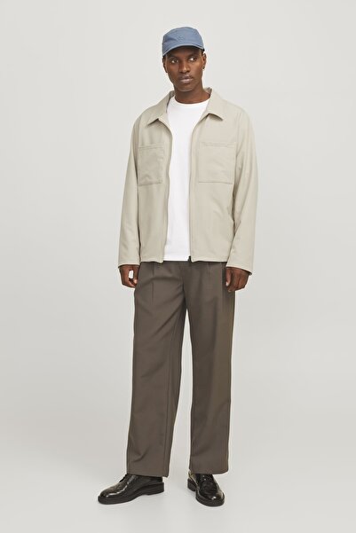 Jack & Jones Men's Cream Jacket Model Code: (12270677) Jjeperfect Shacket Sn