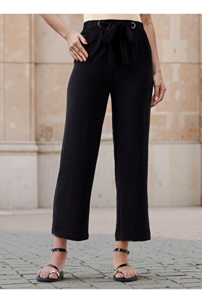 FAV Textured Pants with Drawstring Closure