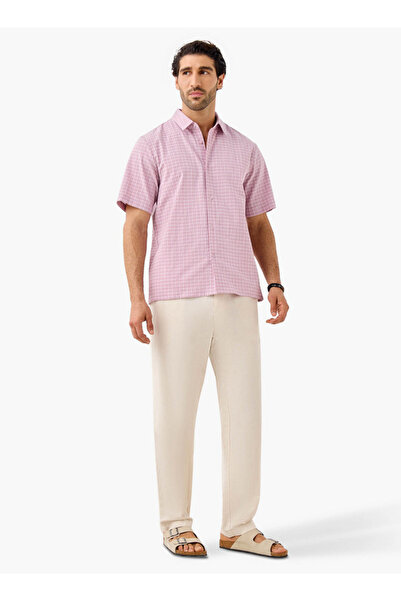 FAV Regular Fit Seersucker Checked Shirt