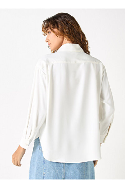 FAV Regular Fit Lace Detailed Collared Shirt with Long Sleeves