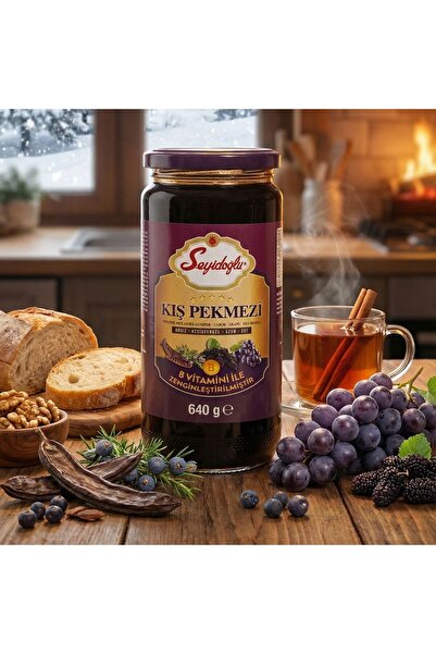 Seyidoğlu Kış Pekmezi – Andız, Keçiboynuzu, Üzüm, Dut Karışımı (B Vitamini ile Zenginleştirilmiş)