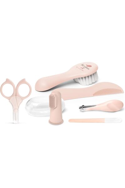 Suavinex Daily Nail Care Gift Set for Girls, 6-piece, Pink (Silicone)