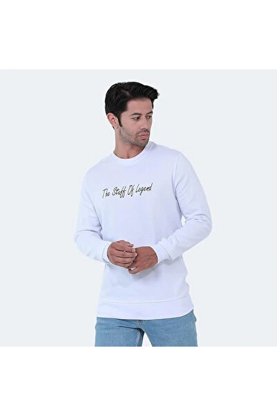 Slazenger Bar ST22WE103-000 Beyaz Sweatshirt