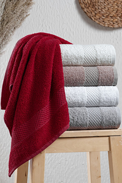 Mürdüm Home Набір з 5 рушників 50x90, рушник для рук, обличчя та волосся – м'який, міцний та стильний, швидко висихає, весільний набір