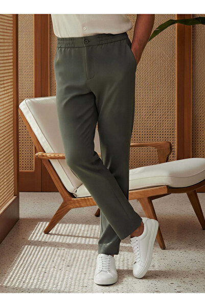 FAV بنطلون رجالي بخصر مرن بقصّة عادية