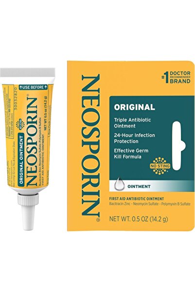 Neosporin Original First Aid Antibiotic Ointment with Bacitracin & Zinc, 0.5 oz
