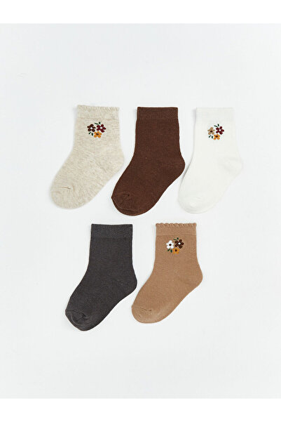 LC Waikiki Floral Baby Girl Socks 5-Pack