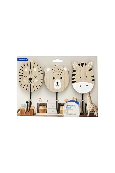 İdeen Welt Ideenwelt Askı Çocuk Hayvan Figürlü 3'lü