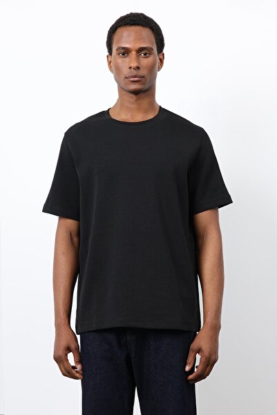 Antioch Black Regular Fit Basic Men's T-Shirt