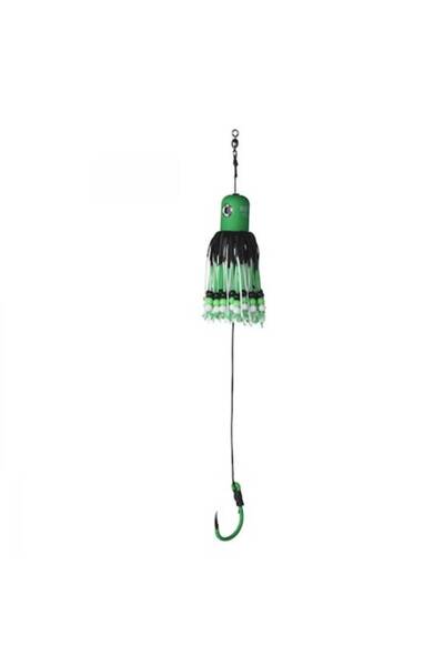 Mimteam Madcat Clonk Teaser A-Static Adjust 100g, Green, Hook 8/0, for Catfish