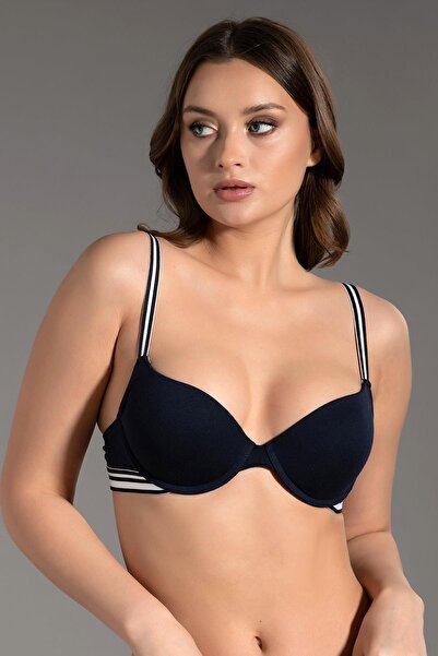 cotonhause Women's Push-Up Black Bra - Stylish Design C6T1N1533