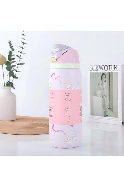 owala Freesip Insulated Stainless Steel Water Bottle 24oz Pink Ribbon