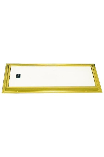 GFN Aplica dreptunghiulară din alamă, 12V 8W, 350 x 100 mm, cu sticlă din plastic și întrerupător integrat