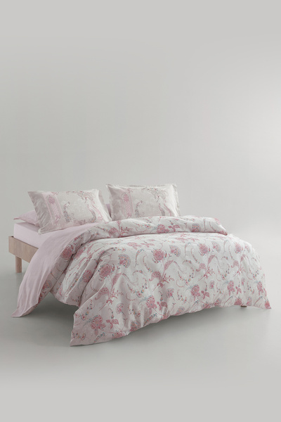 Yataş Barbara Saten King Size Duvet Cover Set - Powder