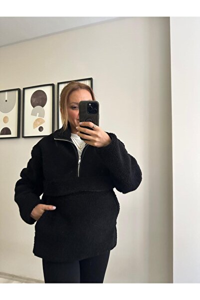 TB Butik Half Zip Plush Swet - Softshell Fleece