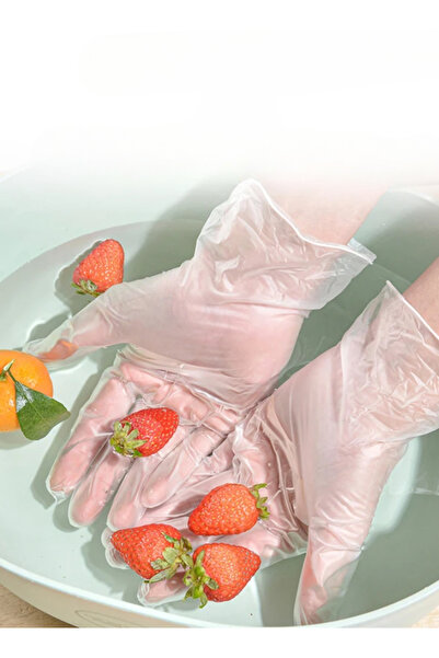 Generic Disposable Transparent PVC Gloves – 100 Pieces – Food Grade – M Size