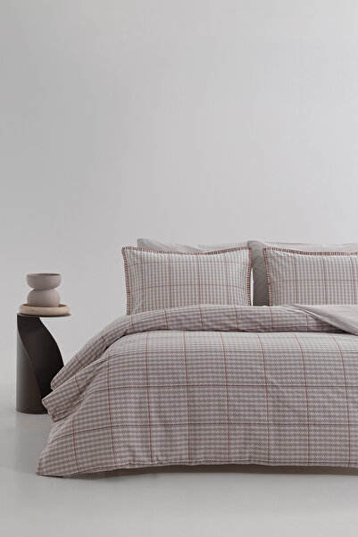 Yataş Traun Ranforce Single Duvet Cover Set - Beige