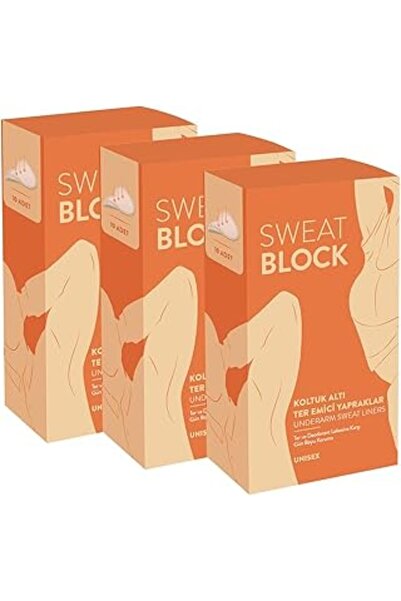 Tuncel Store Sweat Block Koltuk Altı Ter Emici Yapraklar Koltuk Altı Pedi 3'L...