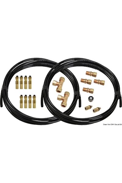 TNG Outdoor Kit OB-2S - Stație de direcție auxiliară completă; fitinguri, 10 m hidraulic 5/16 inch, 10 m nailon 3/8 inch