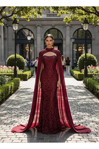 ADORA فستان سهره انيق عودي (يرجى اختيار القياس بعنايه لتجنب الارجاع)