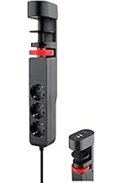 Genel Markalar Akım Korumalı Priz Masa Kenarı Ayarlanabilir 3 Priz + 2 Usb + ...