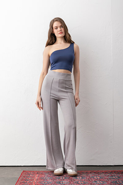 Pantastic Jeans Γυναικείο παντελόνι κολάν με ψηλή μέση, με ραβδώσεις μπροστά,...
