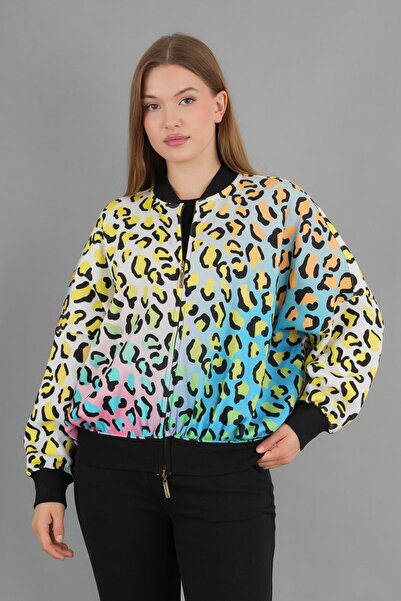 ALEXANDERGARDI imprimeu leopard Fermoar Swea tricou