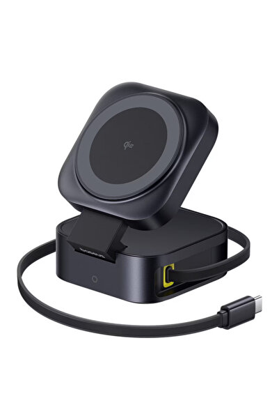 Baseus PicoGo 2in1 Wireless Charger, 67W, 3A, 1 x USB-C, Black P10276800123-00