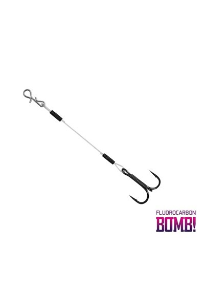 DELPHİN Set monturi fluorocarbon BOMB! Twisto RIGS, 3 bucăți, 0,50 mm, 12 kg,...