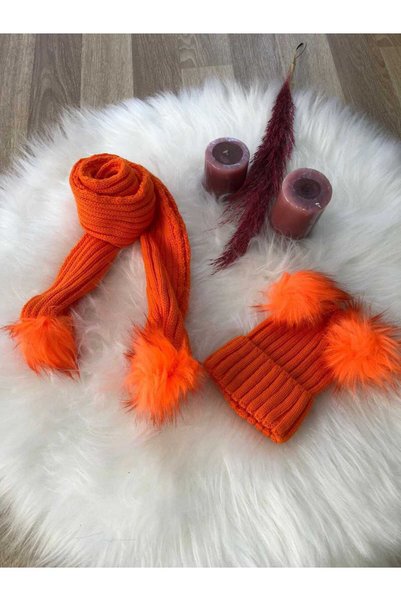 Silmaril 2/14 Stylish and Comfortable Unisex Baby Kids Beanie Scarf Set – Flexible Knitted Fabric