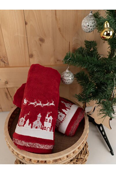 Baveno Бавовняний 2-комплект 45x70 см Преміум вишитий дизайн рушник і рушник набір