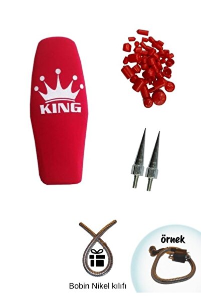 GMS Cg Çita Kırmızı King koltuk Kılıfı+80 pcs vida kapağı+2 ad. sivri vida+Buji kablo kılıfı