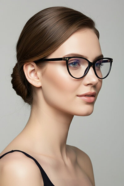 Chunky Frame Sirius Cat Eye Black Framed Blue Light Protection Blue Block Glasses