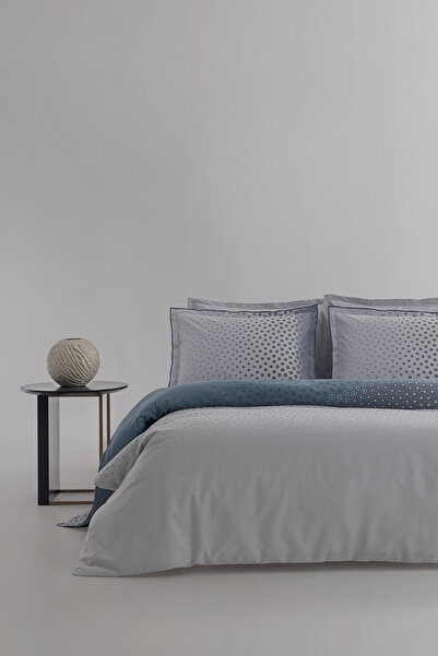 Yataş Aiden Ranforce Double Duvet Cover Set - Indigo