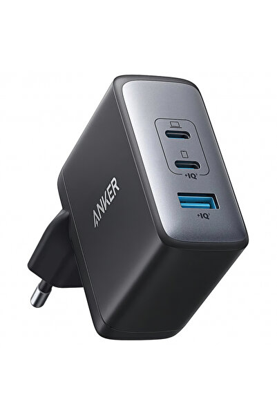 Anker 736 Nano II Power Adapter, 100W, 3A, 1 x USB-A - 2 x USB-C, Black A2145G11