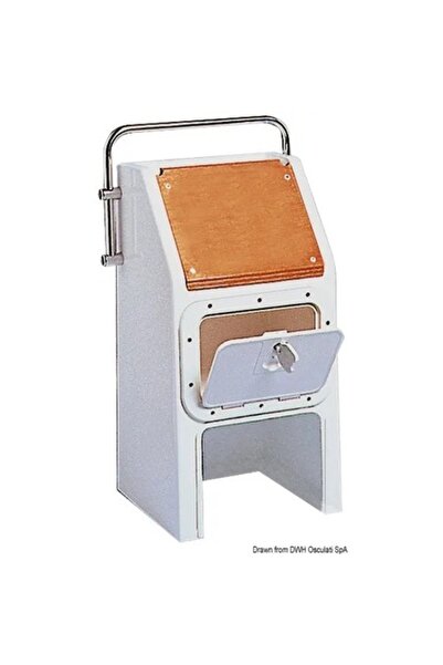 TNG Outdoor Consolă de direcție cu inserții din mahon, 40x44 cm