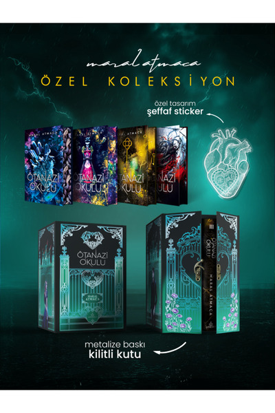 Ephesus Yayınları ÖTANAZİ OKULU SERİSİ 1.2.3.4. KİTAPLAR SET-(YAN BOYAMALI Kİ...