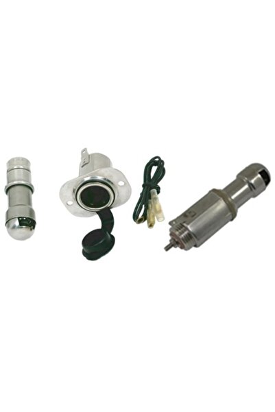 GFN Brichetă din oțel inoxidabil de 12V cu placă de montare și buton iluminat