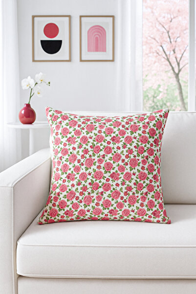 Premier Home Duck Rose Throw Pillow Cover Red V1 40X40