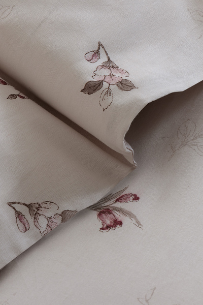 Yataş Piave Ranforce Double Duvet Cover Set - Ecru